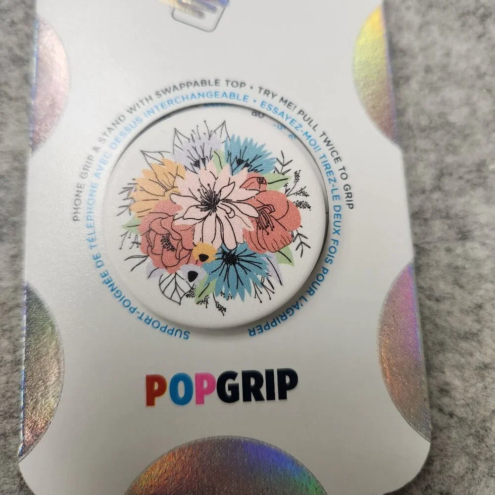 Boho Floral Popsockets Single Grip & Stand Universal Phones and Tablet Holder